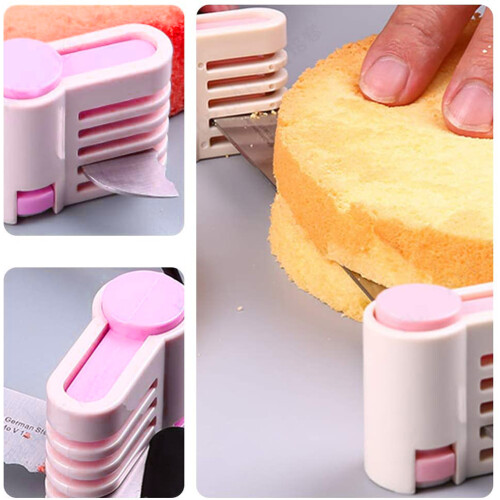 Επαγγελματικός κόφτης κέικ DIY, ρυθμιζόμενος ισοπεδωτής 5 στρώσεων για ομοιόμορφο 2