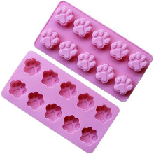 DIY Treats szilikon mancsforma, rugalmas kialakítás a könnyű kivehetőség érdekében, tapadásmentes felületű, többcélú forma házi