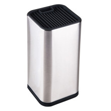 Portacoltelli salvaspazio, portacoltelli in acciaio inox con struttura modulare per cucine compatte, supporto multifunzionale per coltelli e