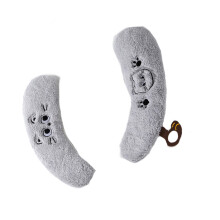 Fleece Toilet Seat Cushion Pad Cold Weather Comfort-grey