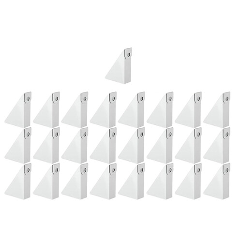 25 Pack White Metal Drain Backs Modifiable-Bottom length 6.5cm