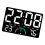 Contemporary LED Wall Clock With Temperature-white  light 1