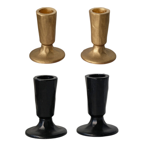 Candlestick Candle Holders Iron Taper Candle Holders for-Black 1
