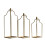 3 Piece Tabletop Candle Holders Iron Decorative Centerpieces 1