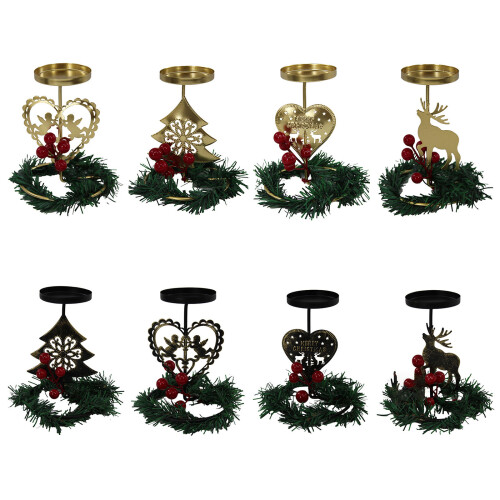 Decorative Candle Stands Iron Candle Holders Christmas-05 1