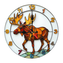 Horloge décorative silencieuse pour panneau-Élan de 12 pouces