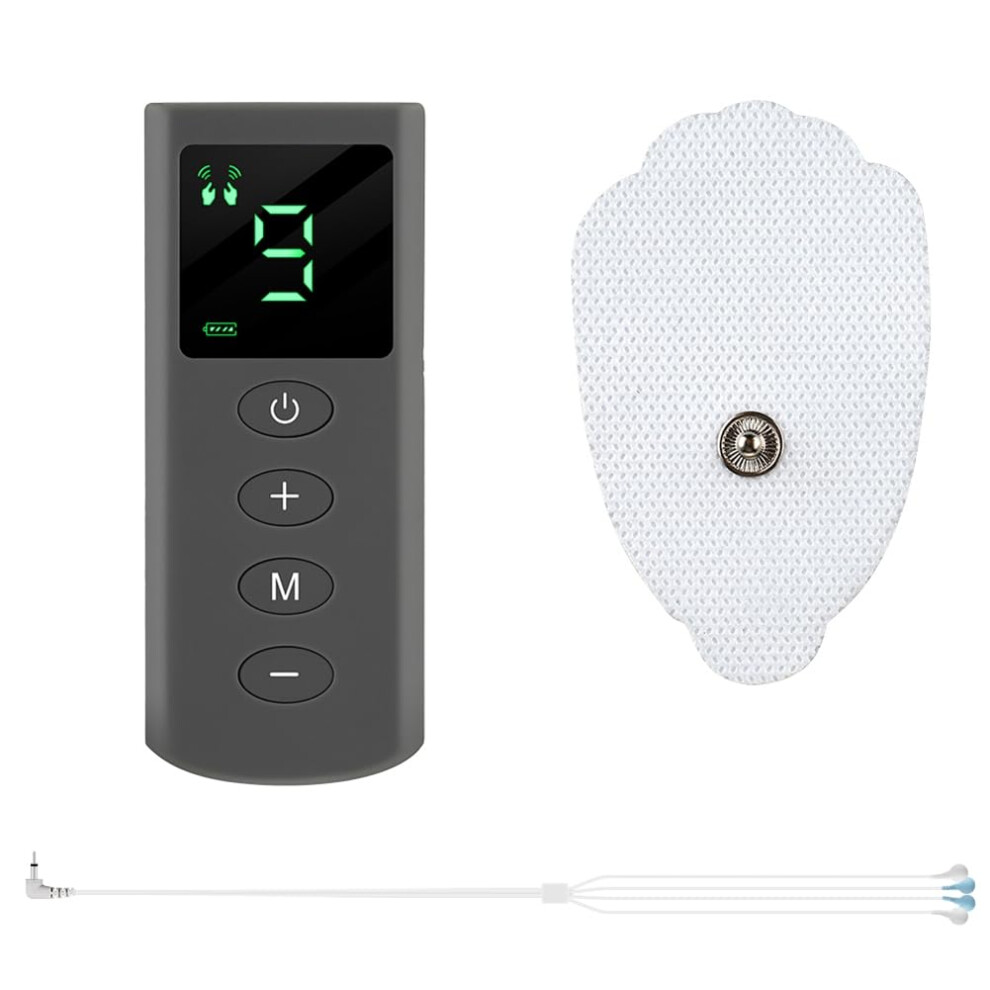 Cordless Electric TENS Unit Muscle Stimulation Machine with Electrode Pads Body Massager EMS Mini Massager