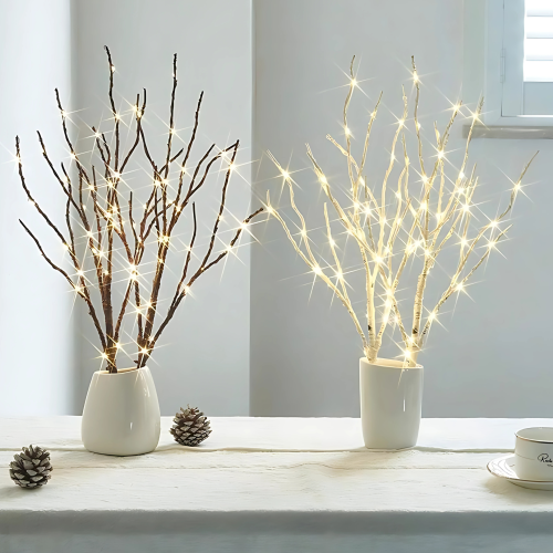 2ft LED Birch Tree Warm White Indoor Decor Light 2
