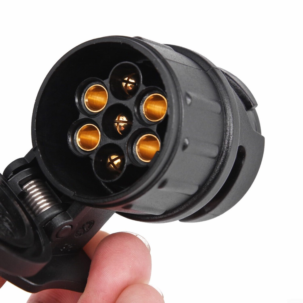 Waterproof 13 Pin To 7 Pin Trailer Adapter Designed For Secure Connections In All Weather Conditions 9323874012025