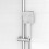 NES Home Nes Home Square Shower Waterfall Mixer Tap, Handset & Riser Rail Kit 3