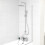 NES Home Nes Home Square Shower Waterfall Mixer Tap, Handset & Riser Rail Kit 4