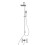 NES Home Nes Home Square Shower Waterfall Mixer Tap, Handset & Riser Rail Kit 8