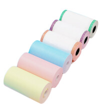 6-Pack Thermopapier 57x30mm Bunte Kassenzettelrollen