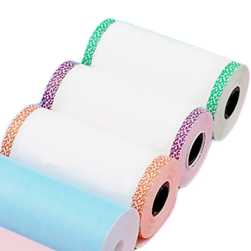 6-Pack Thermopapier 57x30mm Bunte Kassenzettelrollen 1