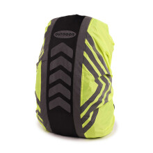 Wasserdichte reflektierende Rucksackhülle für 30-40L Wandern Camping Reisen Schwarz