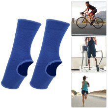 Sport Ankle Guard Pad Protective Gear for Muay Thai, Karate & Taekwondo, Blue M