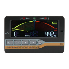 3-in-1 Elektronischer Metronom mit Pickup-Klammer, 30-250 bpm, Schwarz
