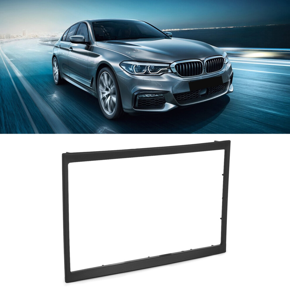 Car Dash Mount Trim Kit Frame 178X102mm Universal Fit For 2 Din Car Stereo Black 4921362291256