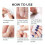 50 Sheets Waterproof Double Sided Nail Adhesive Tabs 60x83mm 4