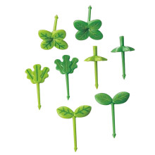 8 Pieces Fruit Forks Cake Snack Pick Portable Kindergarten Toothpicks