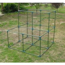 12 Stück 16 mm Grüne Kunststoff-Gartenrahmenverbinder für Gewächshäuser & Kletterpflanzen