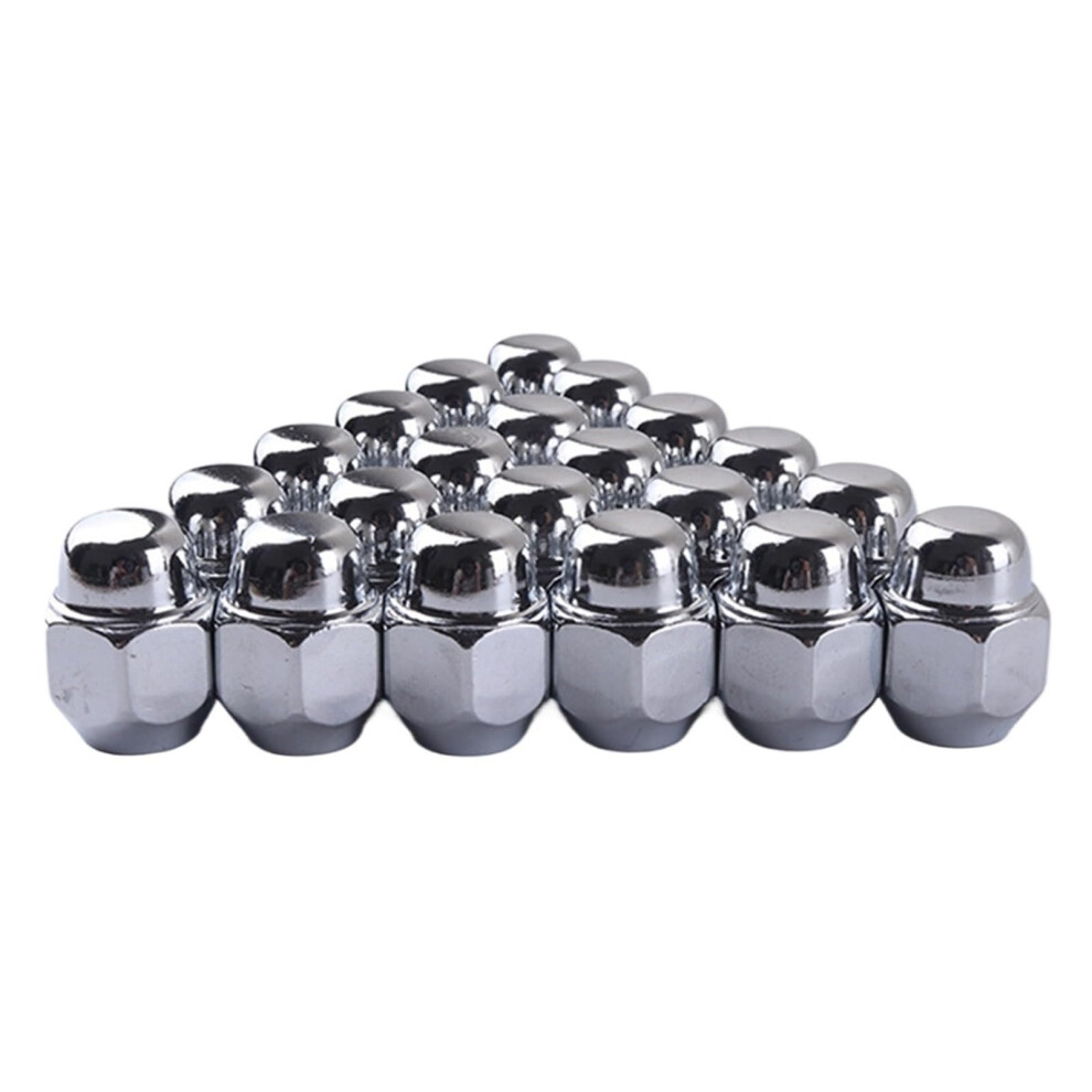 M12x1.25 Wheel Lug Nuts Chrome 12X1.25mm 3/4 Hex 19Mm Lug Nuts Nuts 20Pcs M12x1.25 20Pcs 9339159277638
