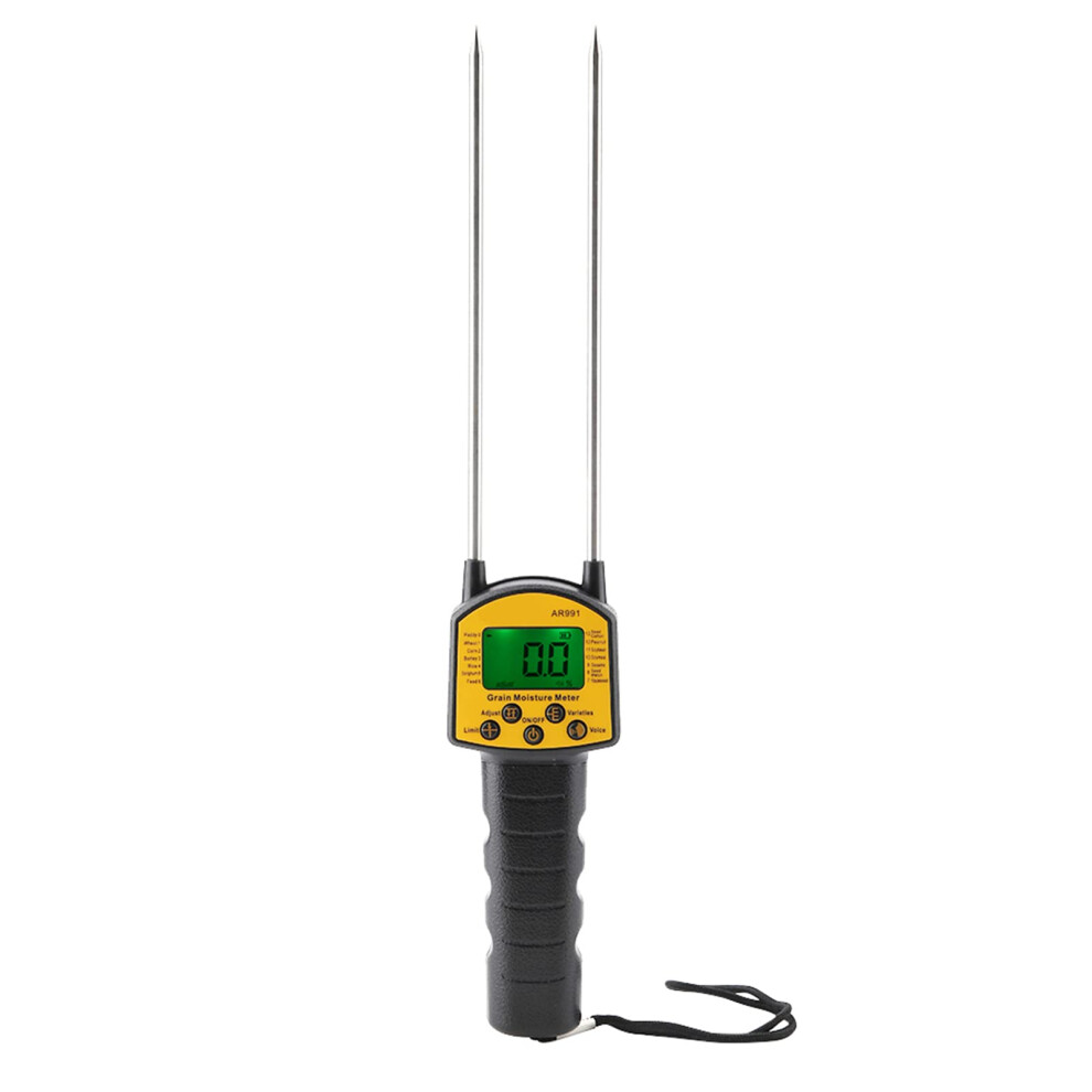 Smart Sensor Ar991 Digital Lcd Moisture Meter With High Probe For Wheat Corn Rice Peanut Soybean Measurement 9323874012346