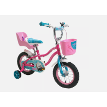 Schwinn 12" Wheel Girls Bike With Stabilisers Dolly Seat Basket Age 3+ Pink Blue