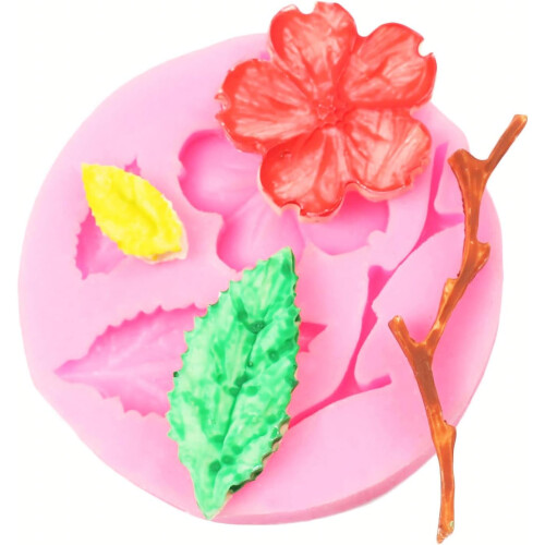 Σετ καλουπιών Blossom Bliss και μπουμπουκιών ροδακινιάς, ασφαλές για βρώσιμες και μη 1