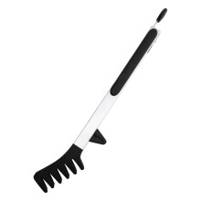 Pinça de cozinha antiaderente, segura para panelas, utensílio para servir massa com design de garfo para facilitar a verificação do cozimento,