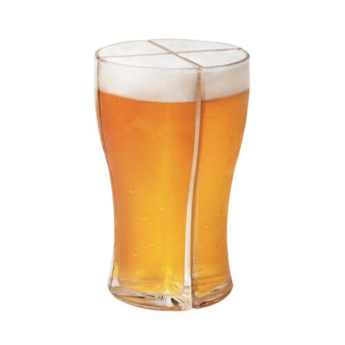 Μοντέρνα ποτήρια Hefeweizen, 4 τεμάχια με νέο σχεδιασμό για τη μεταφορά τεσσάρων