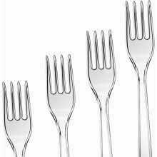 Reusable Or Disposable Elegant Forks, Lovely Classic Styling In Transparent Plastic, Comfortable To Hold, Lightweight And Durable, 100 Count, Extra He