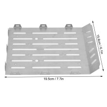 Stainless Steel Rear Trunk Plate for TRX6 G63 AMG 6x6 RC Car 19.5x15.6cm