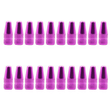 20lots Universals Bike Valves Cover Rustproof Aluminum Alloys Caps Decorative Tires Accessories Durability Road Caps Purple