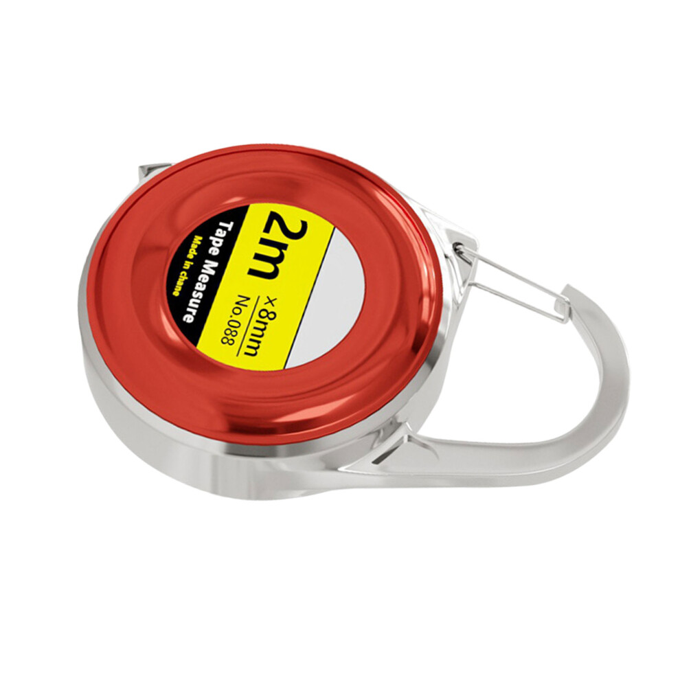 Measuring Tool Retractable Ruler Tape Measure Keychains-Red 7704000152280