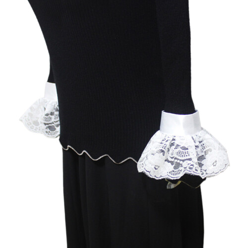 False Collar Wrist Cuffs Detachable Collar-white sleeves