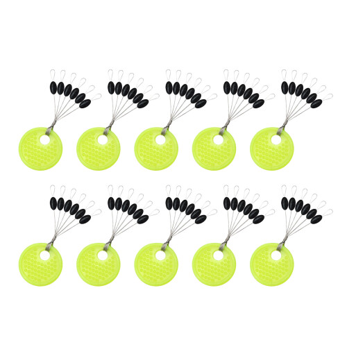 10Grop Oval/Cylinder Shape Float Stop Stoppers Rubber-Olive XL