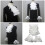 False Collar Wrist Cuffs Detachable Collar-white sleeves 2