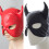 Black PU Head Cover with Adjustable Tie Balaclava Face-Black 2