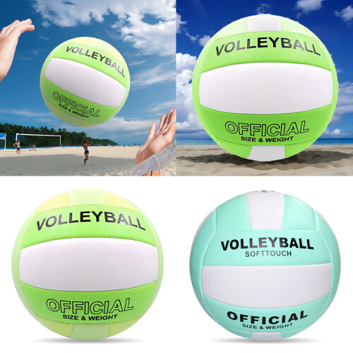 Beach Volleyballs Official Size 5 Soft-pink blue white 2