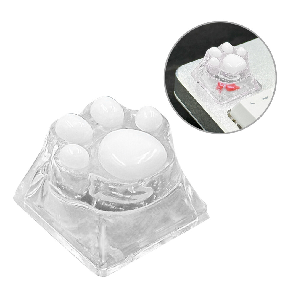 Resin Keycap Claw Translucently Keycap For- And Transparen White 7704000153805