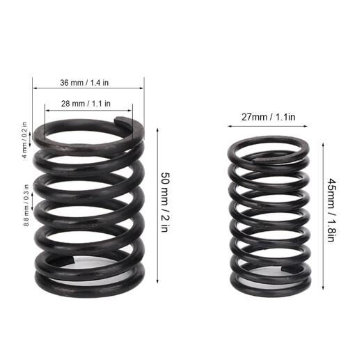 3 Sets S195 Valve Spring Replacement Kit, 36mm Diameter, 50mm Free Height