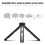 Aluminium Alloy Mini Desktop Tripod, Adjustable 1/4'' Screws, 232g 14