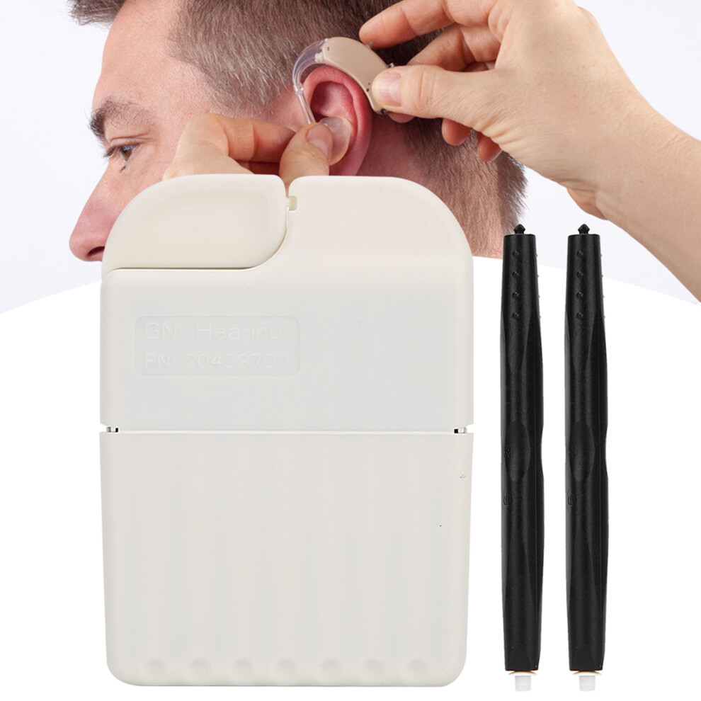 Hearing Aid Tool: 8 Protective Wax Guard Filters - White Anti-Blockage