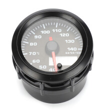 2in 52mm Car Water Temp Meter ABS Analog Gauge with 7-Color LED Display