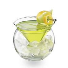 Taças de Martini sem haste, as favoritas dos amantes de coquetéis. Copos de vidro de parede dupla com isolamento térmico, próprios para