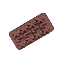 Mucegai din silicon ultra-subțire cu model de turtă dulce, tavă de copt pentru bomboane, rezistentă la căldură, antiaderentă, ușor de