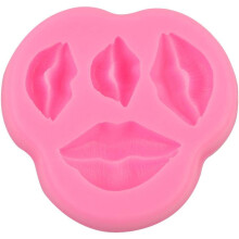 Matrițe de fondant cu tematică de sărut de Ziua Îndrăgostiților pentru proiecte creative de copt, material silicon alimentar antiaderent, ușor