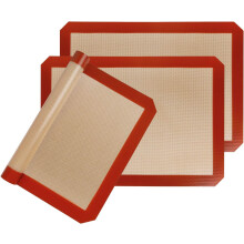 Tapis de cuisson en silicone, lavable et réutilisable, idéal pour les surfaces de cuisson antiadhésives, remplace le papier sulfurisé.