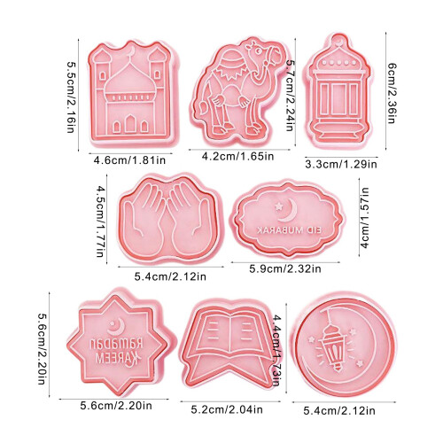 Ensemble de 8 emporte-pièces à Fondant, moules à Biscuits 2